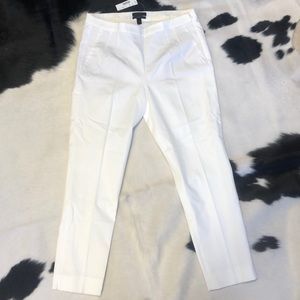 J. Crew White Martie Crop Pant